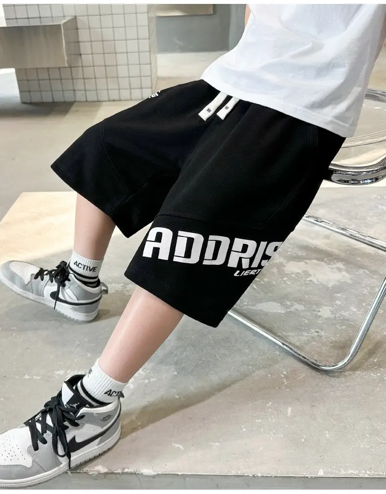 Kids Grey CODF Shorts Mid-Pants Summer 2023 — feature 11