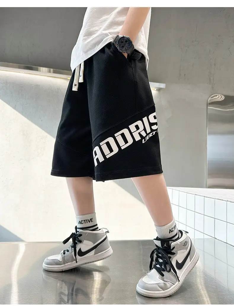 Kids Grey CODF Shorts Mid-Pants Summer 2023 — feature 13