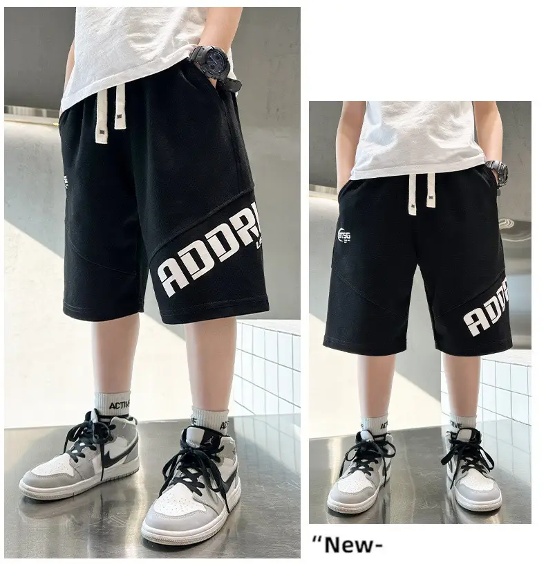 Kids Grey CODF Shorts Mid-Pants Summer 2023 — feature 15
