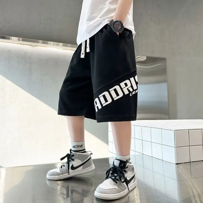 Kids Grey CODF Shorts Mid-Pants Summer 2023 - Image 2