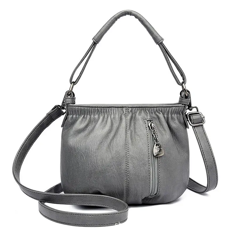 Grey Shoulder Crossbody Bag for Women - Image 4
