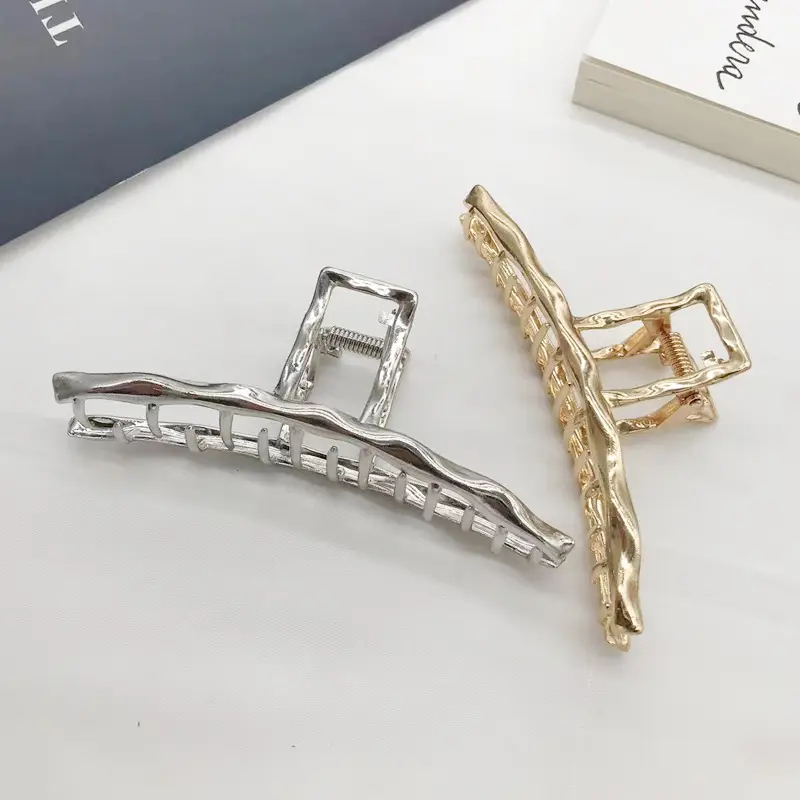 Luxury Silver Shark Clip for Hair