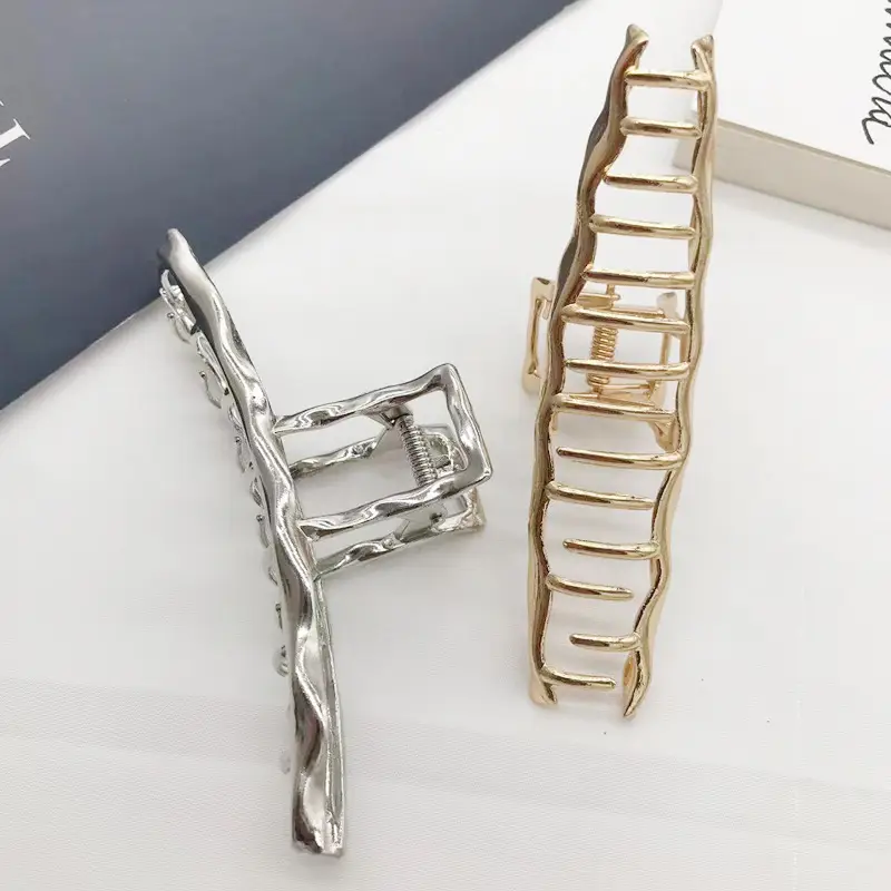Luxury Silver Shark Clip for Hair