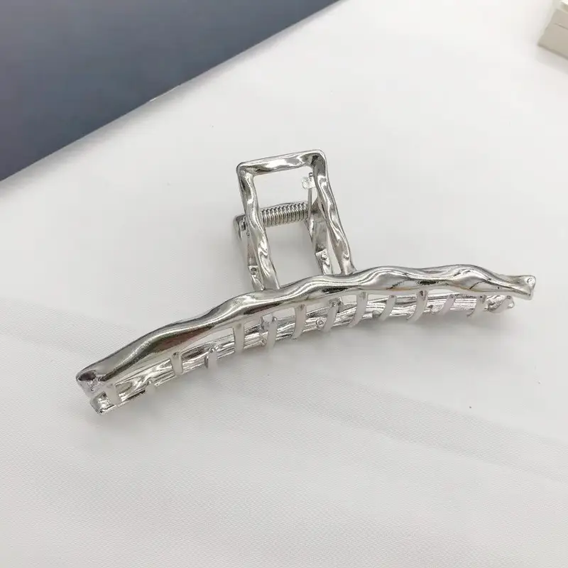 Luxury Silver Shark Clip for Hair
