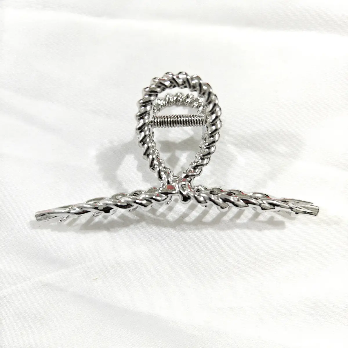 Luxury Silver Shark Clip for Hair