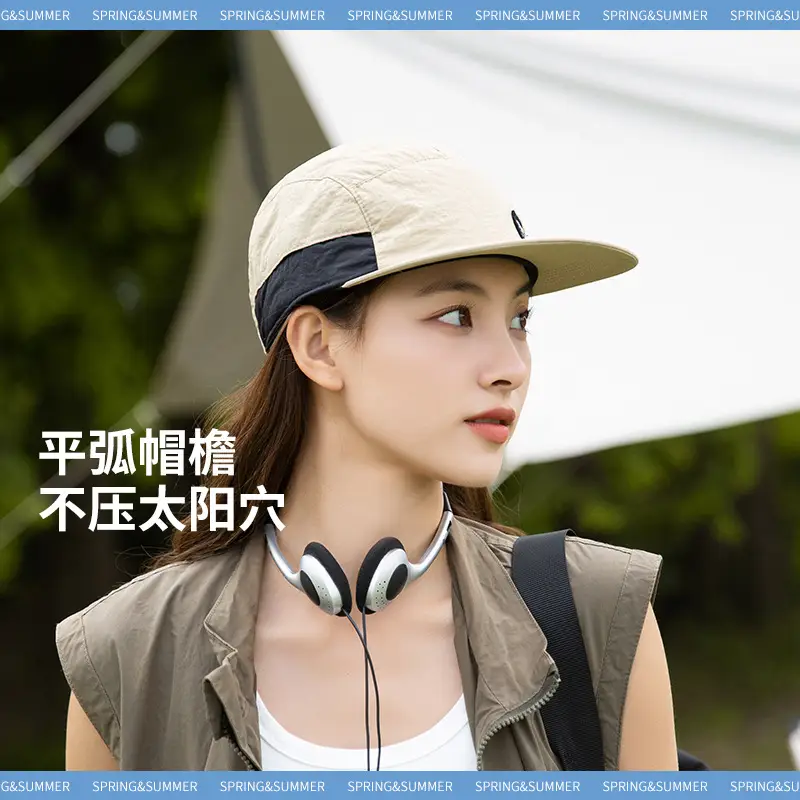 Quick-drying breathable baseball cap with flat brim sunshade - Image 5