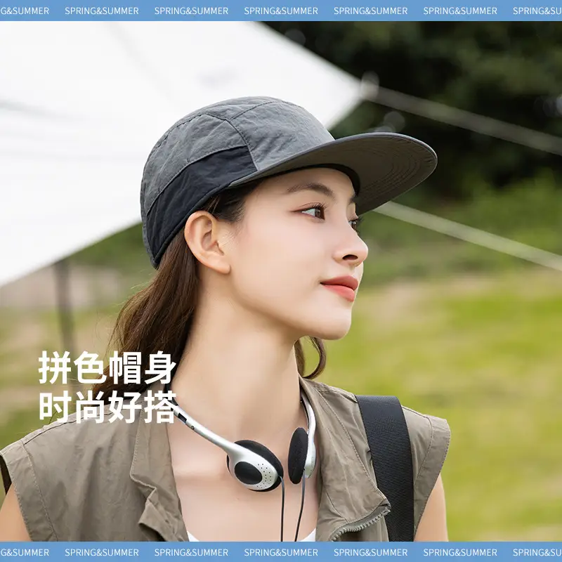 Quick-drying breathable baseball cap with flat brim sunshade - Image 7