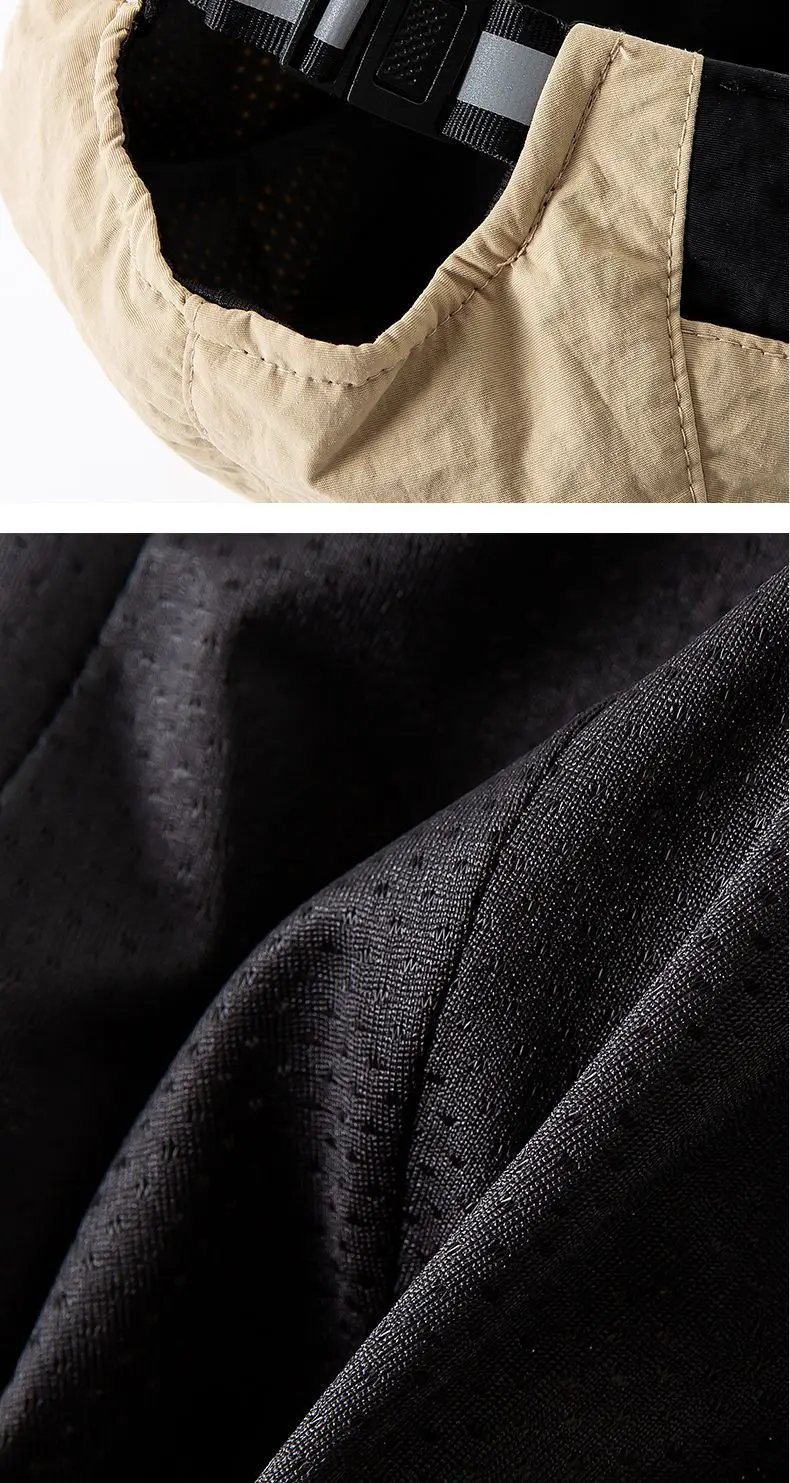 Quick-drying breathable baseball cap with flat brim sunshade — feature 12