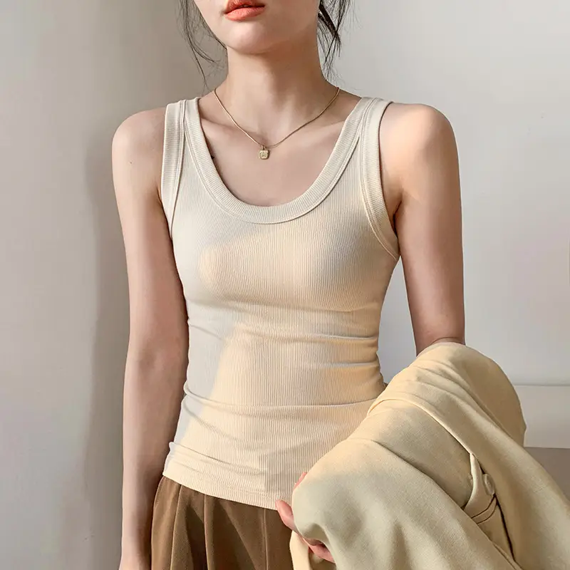 White Knitted Sleeveless Vest for Women Summer - Image 7