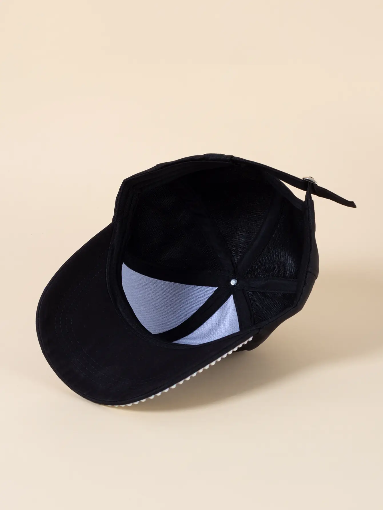 Black Korean Style Women's Rhinestone Cap — feature 10