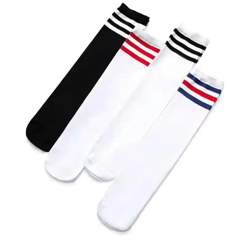Children's Red Blue Black Super Mesh Dance Socks - Image 9