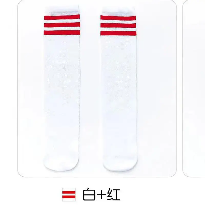 Children's Red Blue Black Super Mesh Dance Socks - Image 4