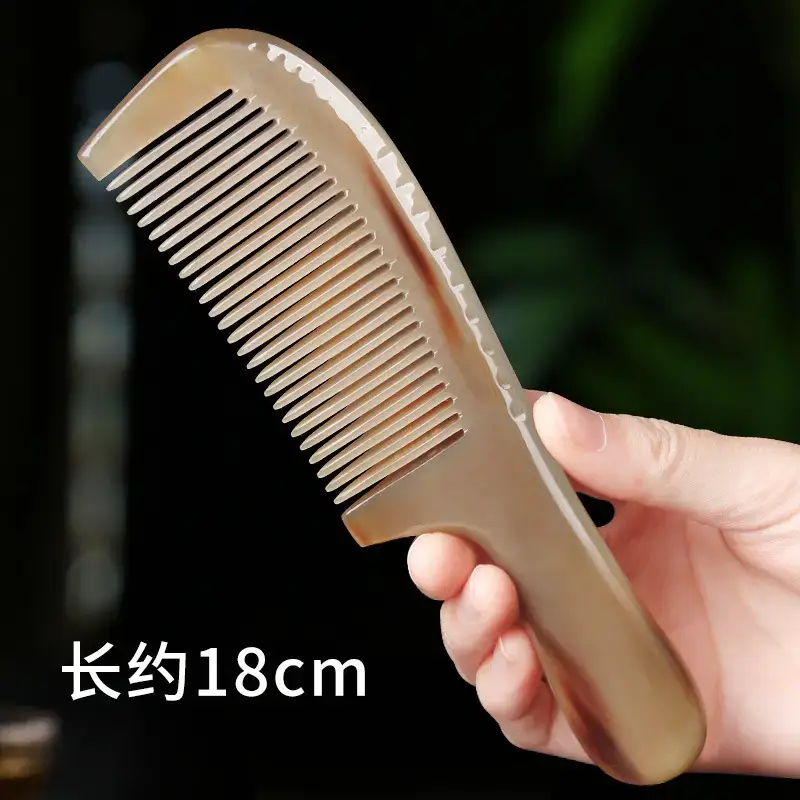 Genuine Horn Comb Thickened Head Massage Anti-Hair Loss - Image 3