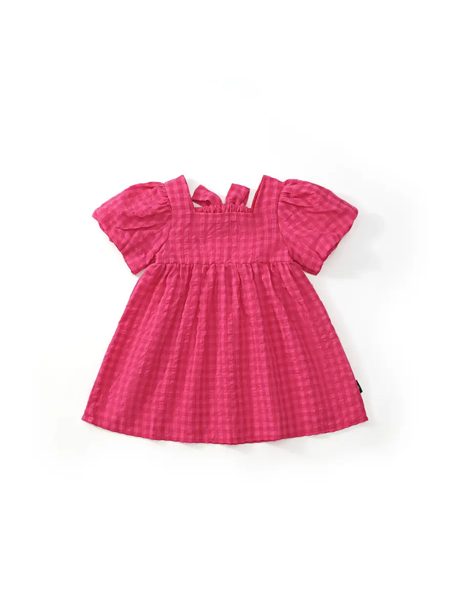 Mdd Girls Red Puff Sleeve Skirt Dress 2025 - Image 5