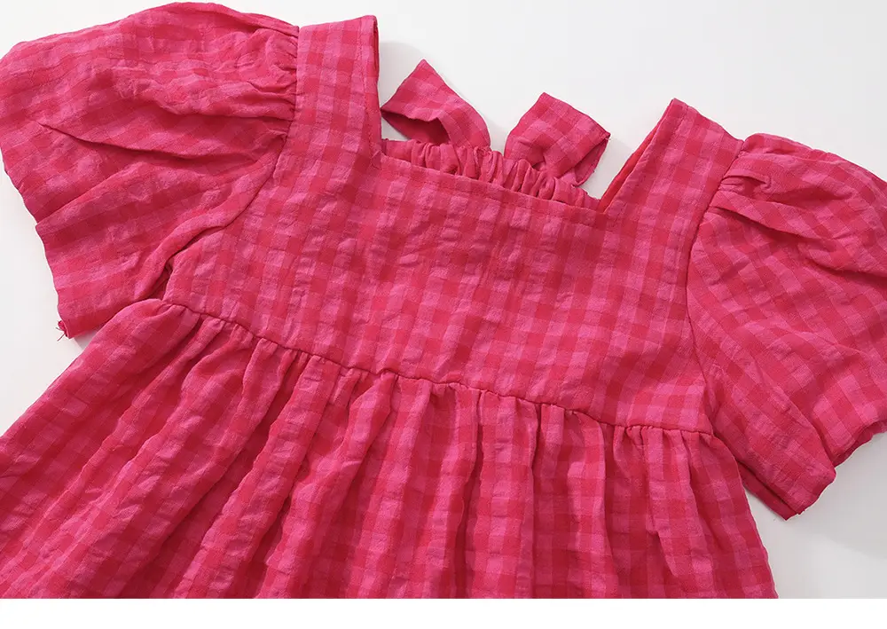 Mdd Girls Red Puff Sleeve Skirt Dress 2025 — feature 14