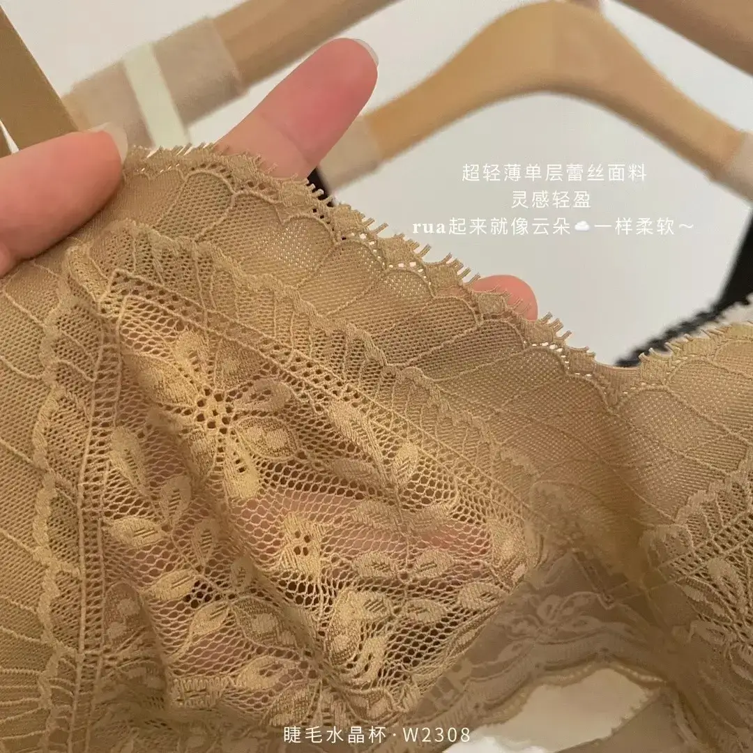 Hollow Out Small Bust Lingerie with Eyelash Lace — feature 17