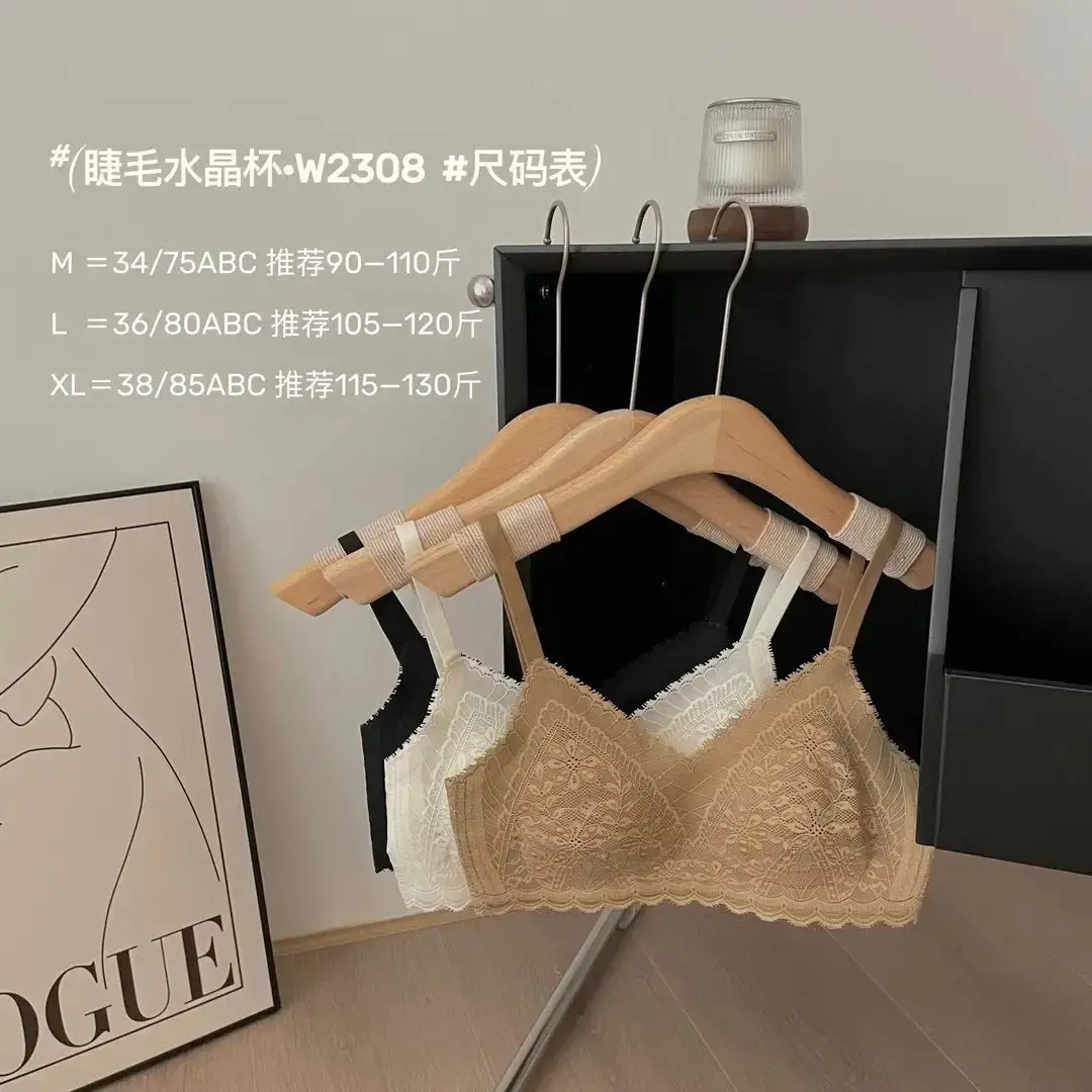 Hollow Out Small Bust Lingerie with Eyelash Lace — feature 27