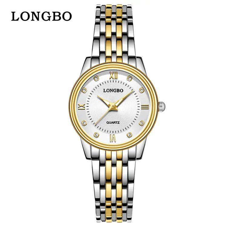 Longbo Couple Watches Silver Stainless Steel Waterproof Women Fashion - Image 12