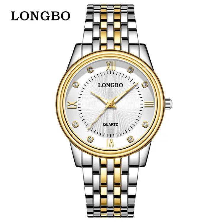 Longbo Couple Watches Silver Stainless Steel Waterproof Women Fashion - Image 6