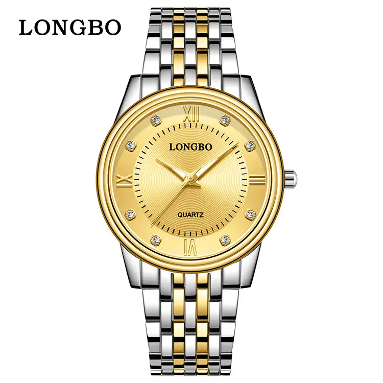 Longbo Couple Watches Silver Stainless Steel Waterproof Women Fashion - Image 7