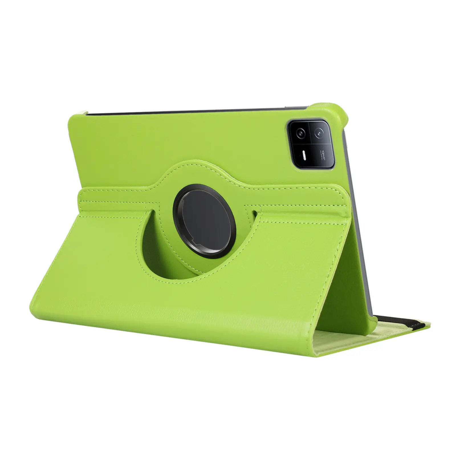 Red 11-RGB Rotating Leather Tablet Case — feature 10