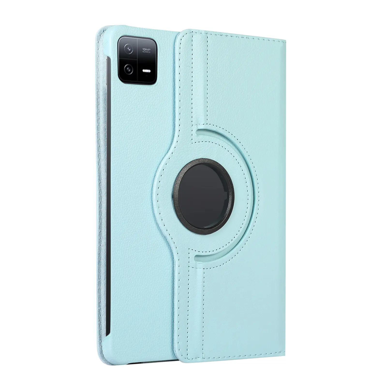 Red 11-RGB Rotating Leather Tablet Case — feature 13