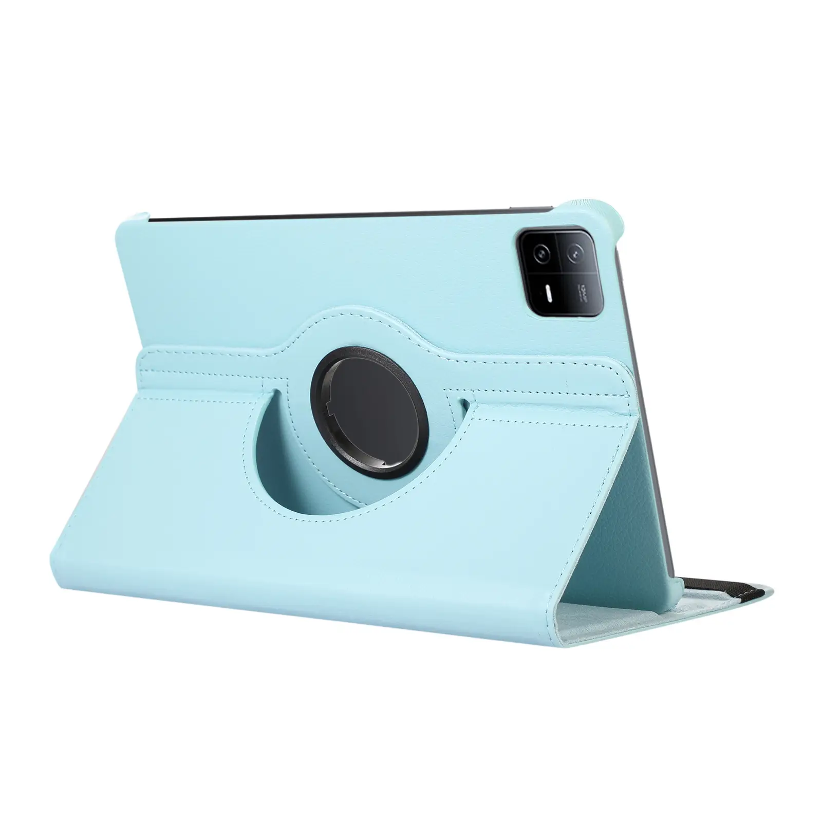 Red 11-RGB Rotating Leather Tablet Case — feature 14
