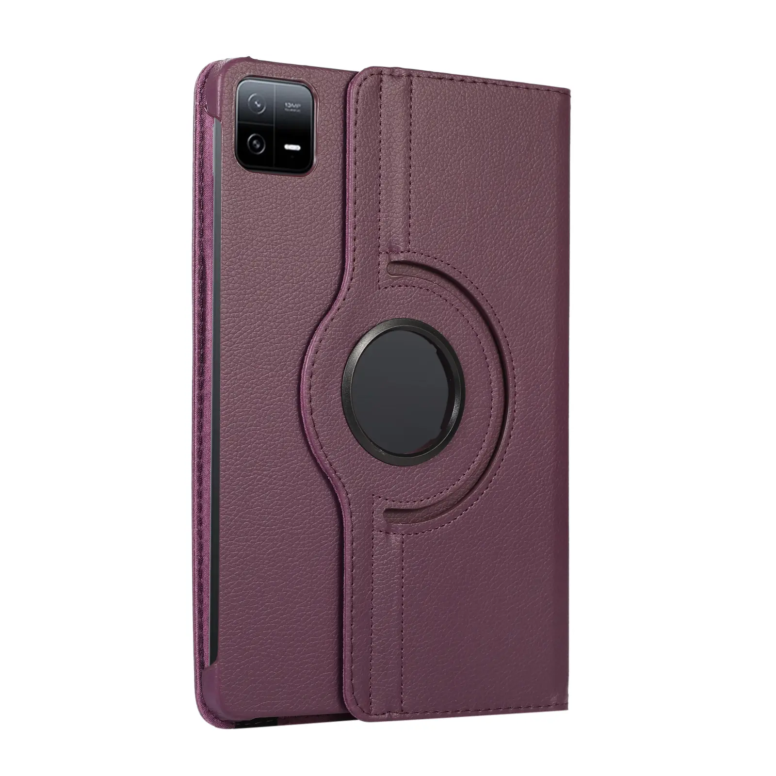 Red 11-RGB Rotating Leather Tablet Case — feature 17