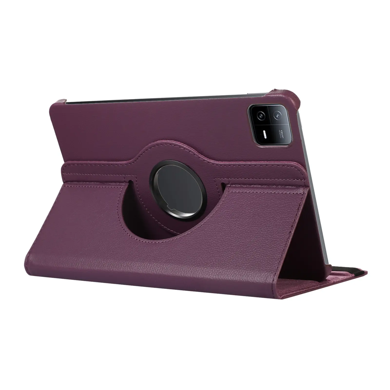 Red 11-RGB Rotating Leather Tablet Case — feature 18
