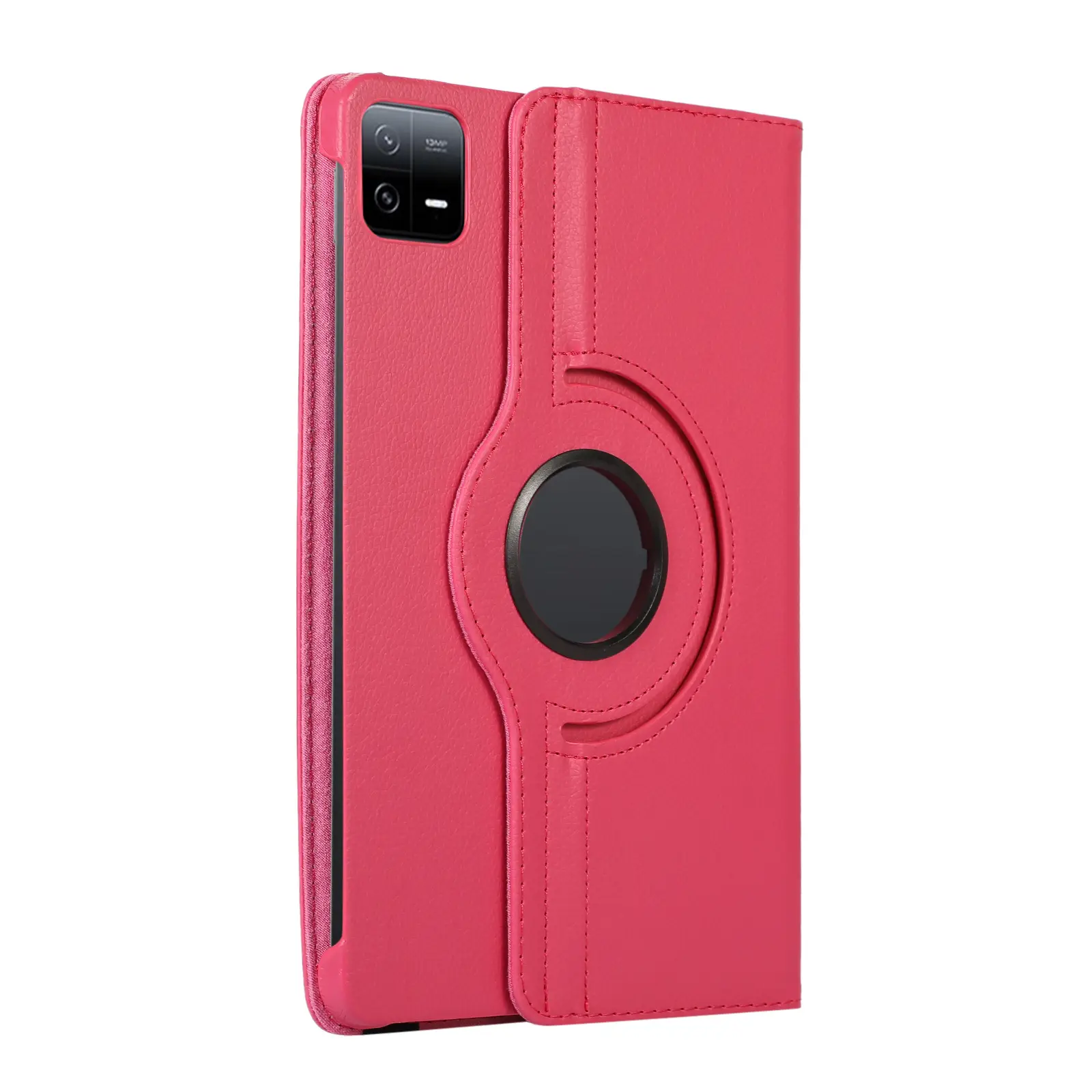 Red 11-RGB Rotating Leather Tablet Case — feature 21