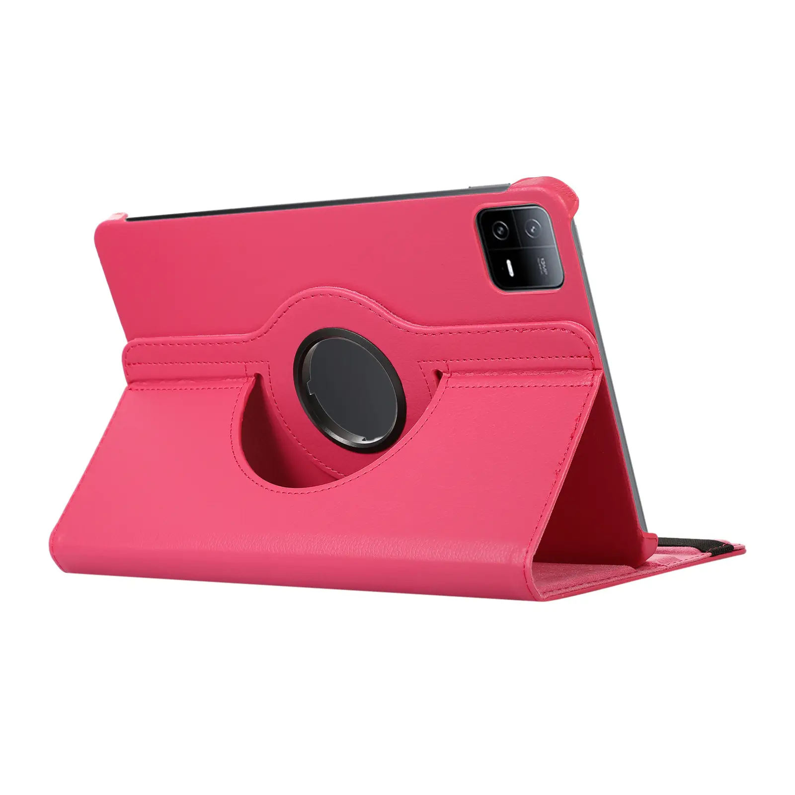 Red 11-RGB Rotating Leather Tablet Case — feature 22