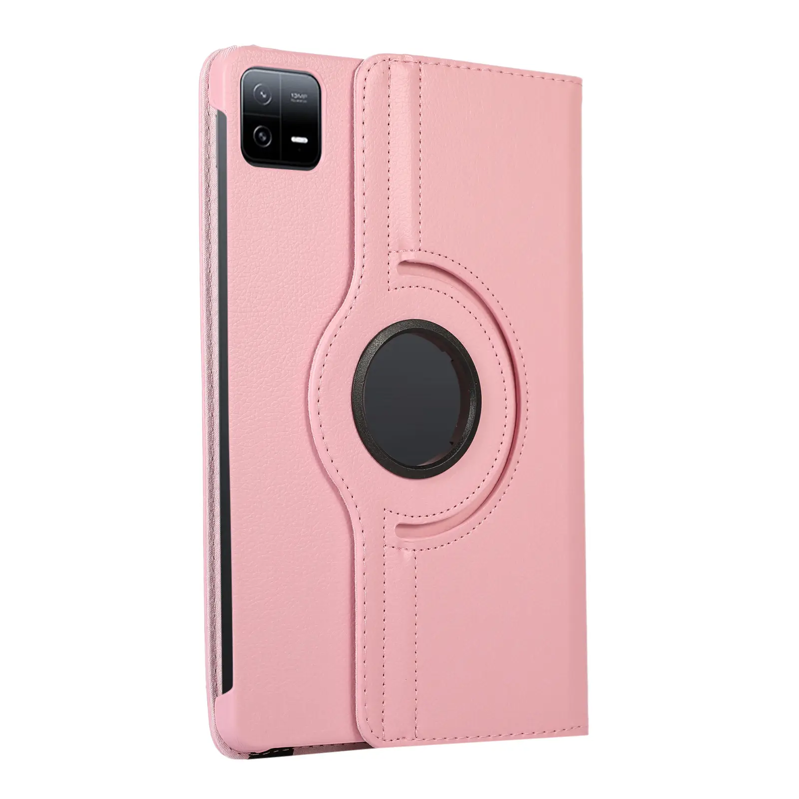 Red 11-RGB Rotating Leather Tablet Case — feature 25