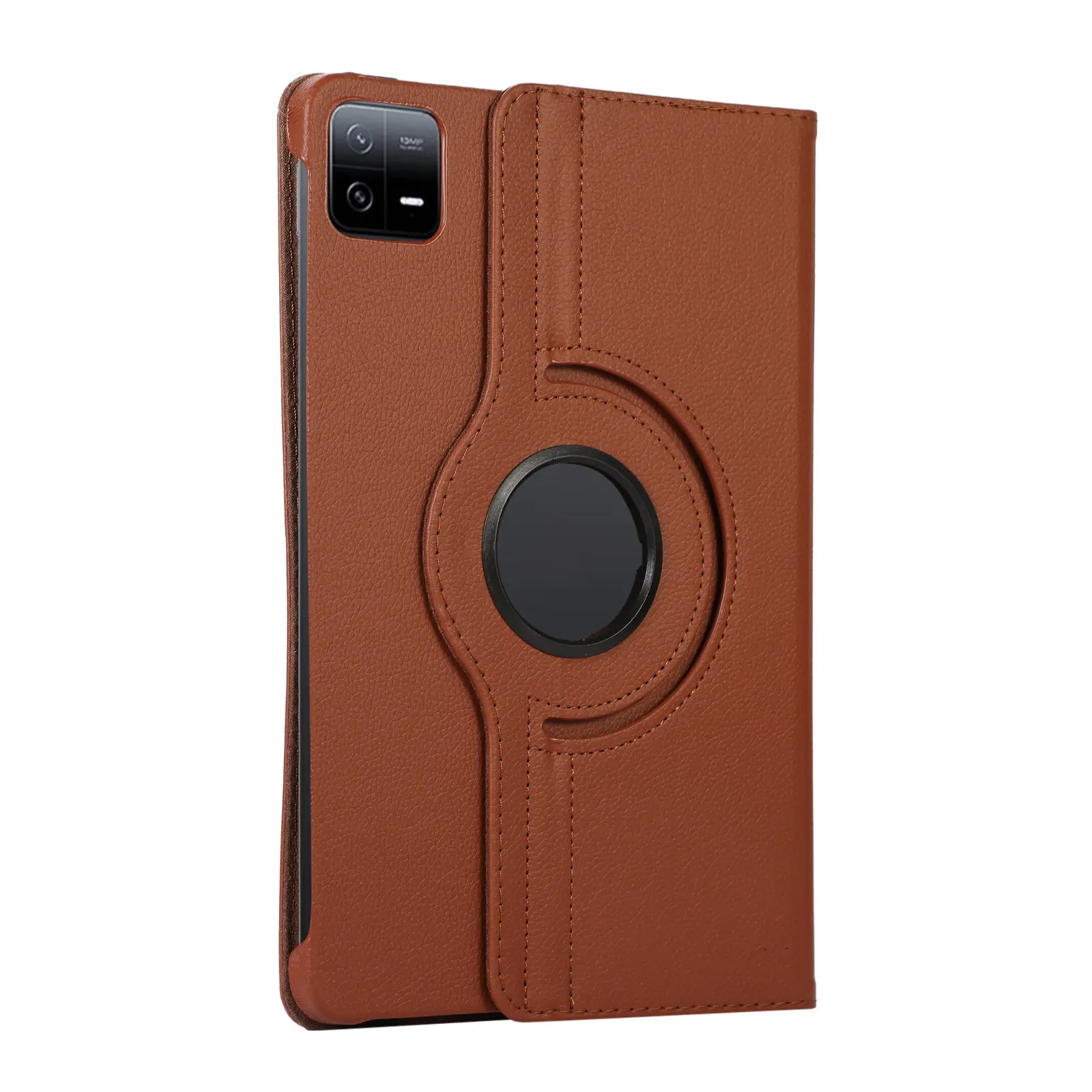 Red 11-RGB Rotating Leather Tablet Case — feature 29