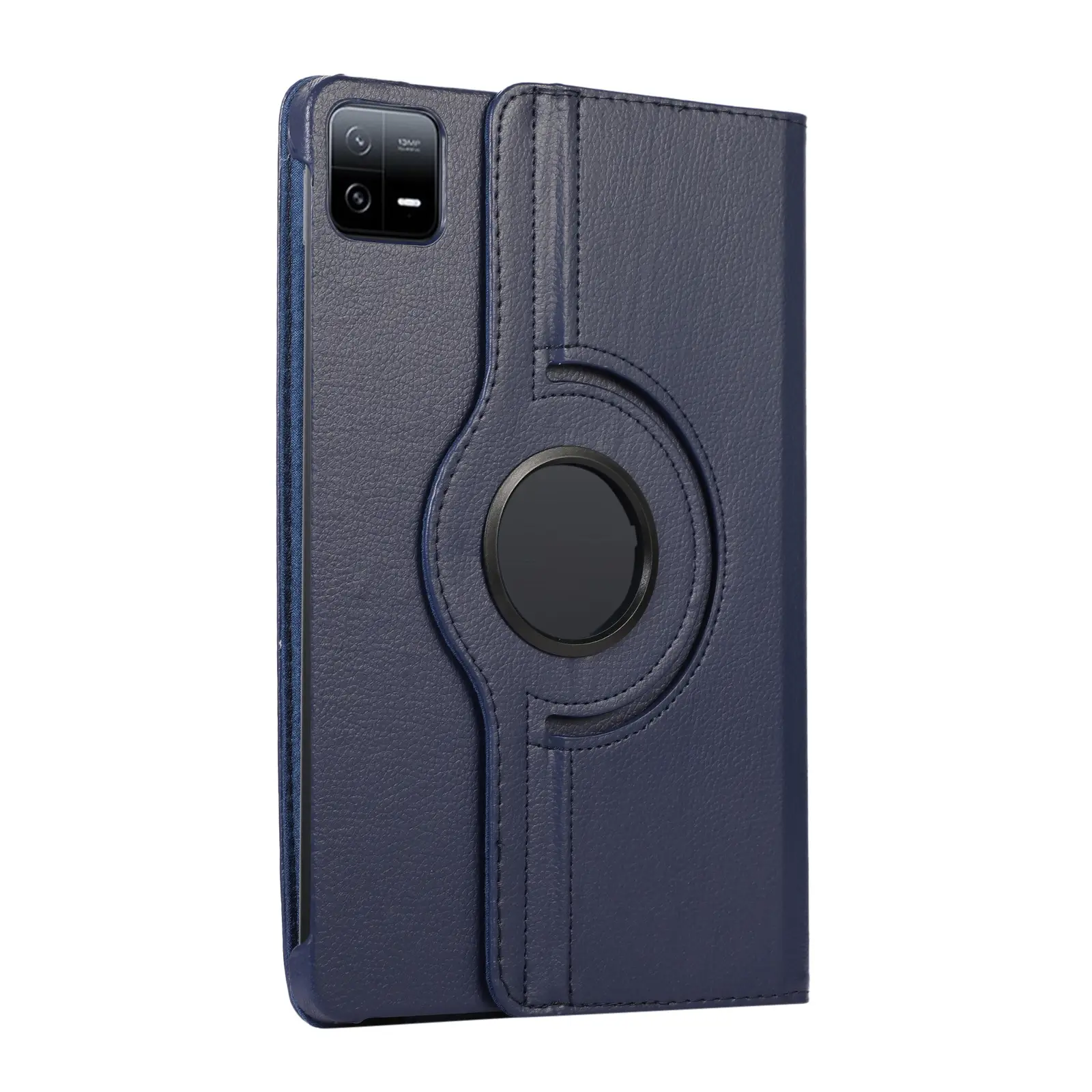 Red 11-RGB Rotating Leather Tablet Case — feature 34