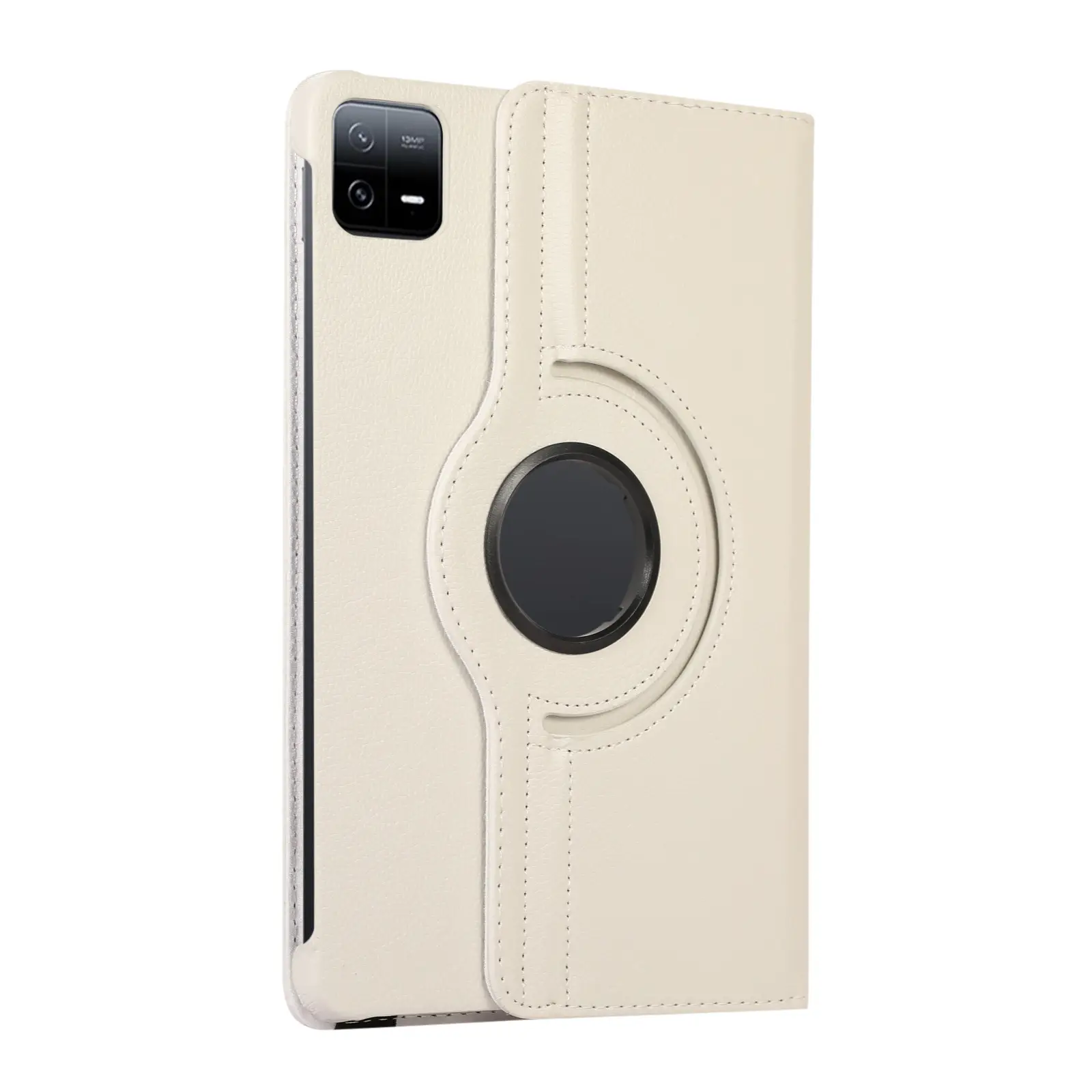 Red 11-RGB Rotating Leather Tablet Case — feature 37
