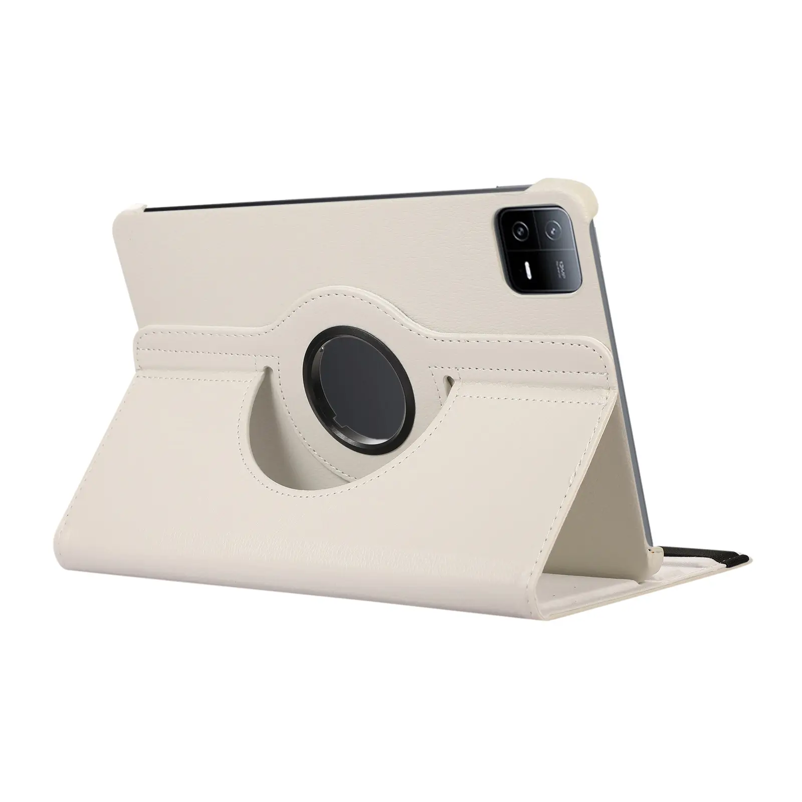 Red 11-RGB Rotating Leather Tablet Case — feature 38