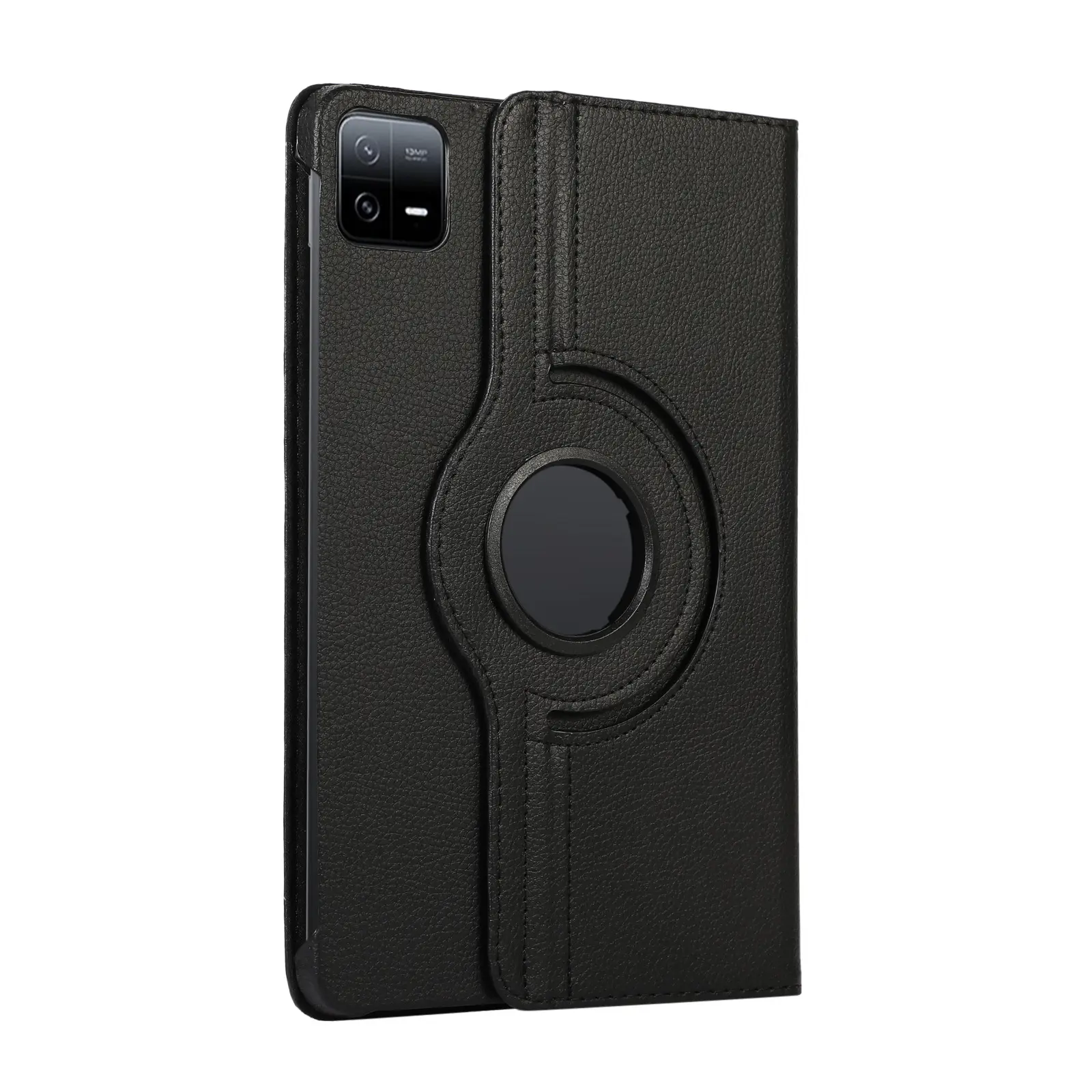 Red 11-RGB Rotating Leather Tablet Case — feature 41