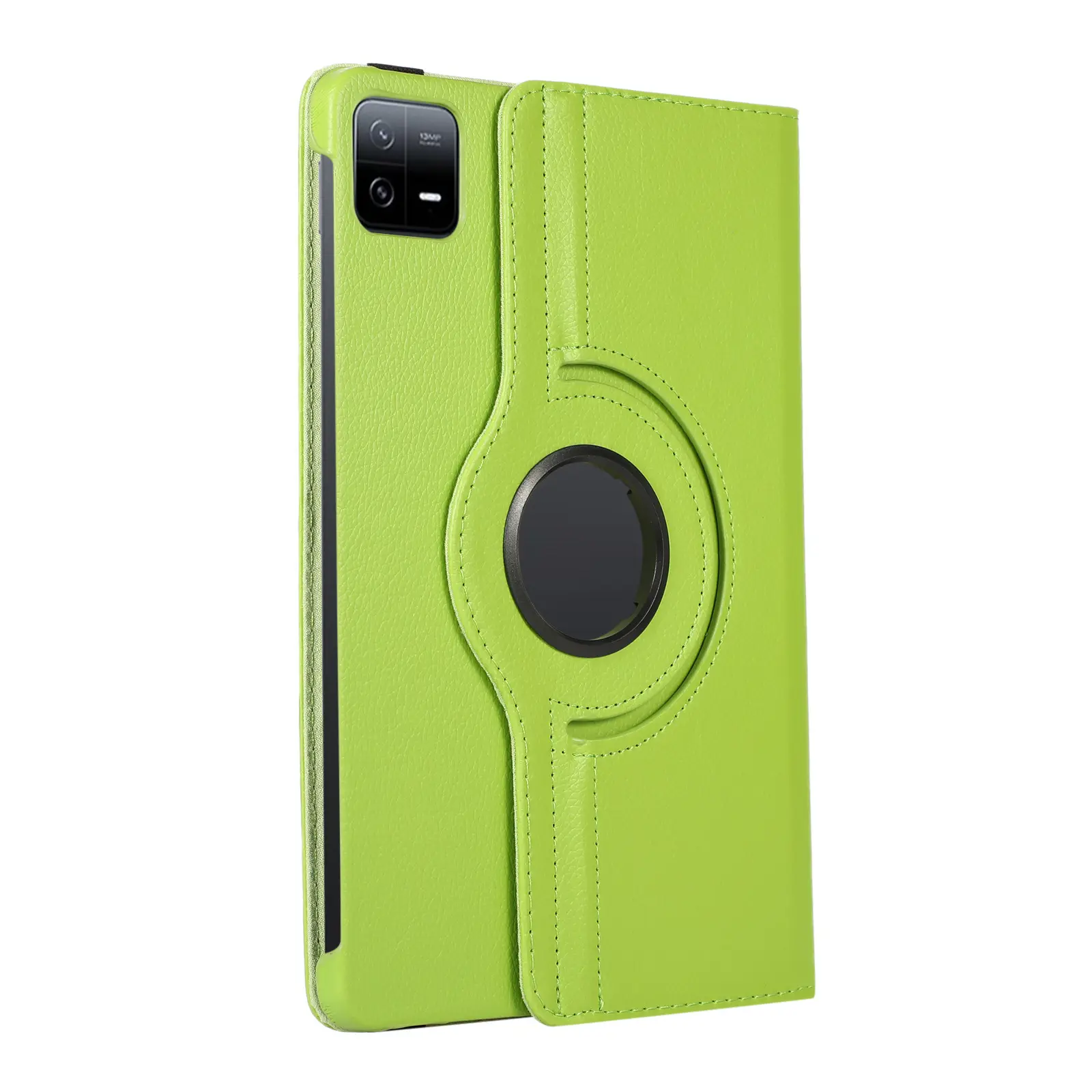 Red 11-RGB Rotating Leather Tablet Case — feature 9