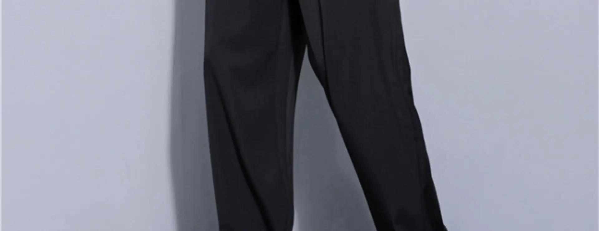 Men's Black Ice Silk Loose Fit Pants Large — feature 22
