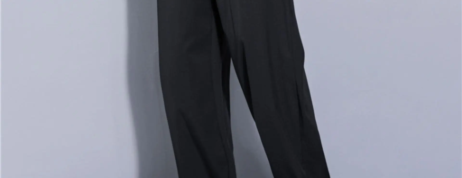 Men's Black Ice Silk Loose Fit Pants Large — feature 25