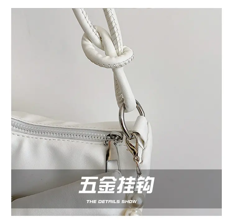 Pink Pearl Bow Shoulder Bag for Women — feature 4