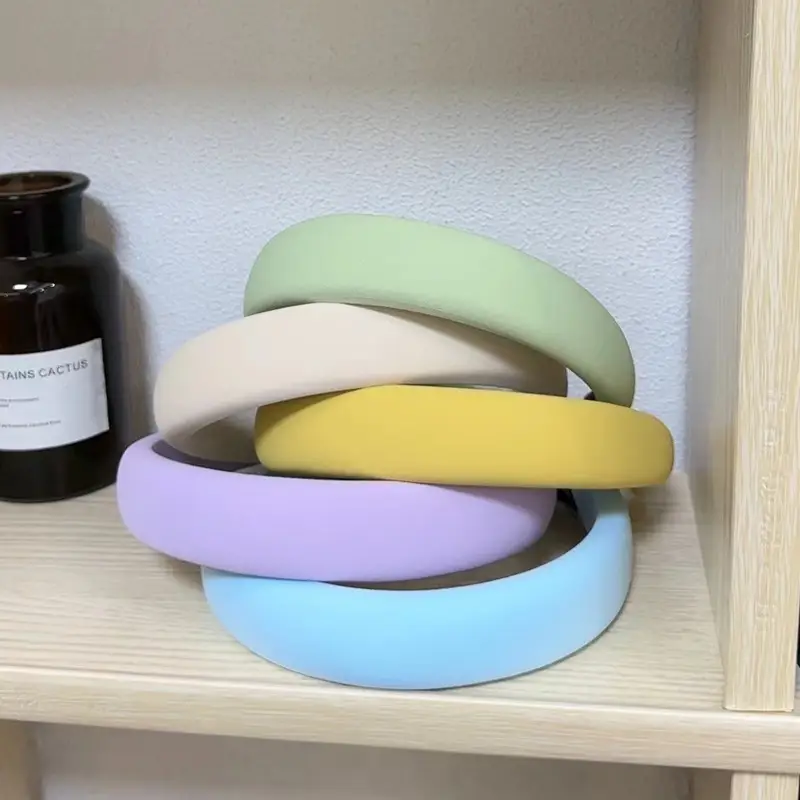 Women's Blue Silicone Hair Hoop for Summer Face Wash — feature 2
