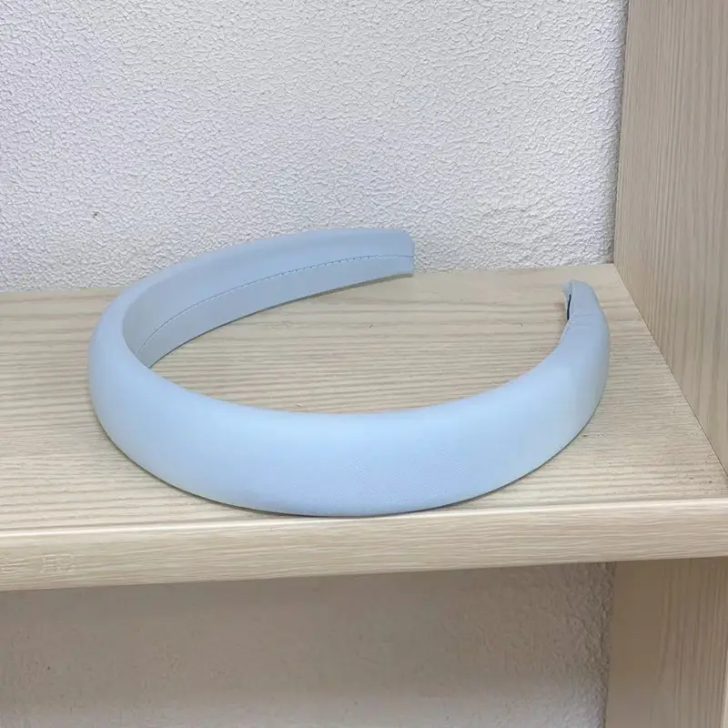Women's Blue Silicone Hair Hoop for Summer Face Wash
