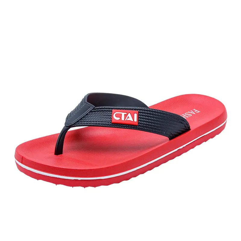 Black Casual Flip Flops with CT Brand