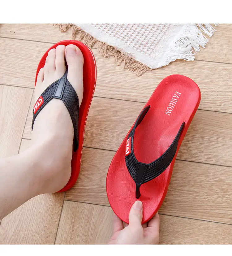 Black Casual Flip Flops with CT Brand — feature 10
