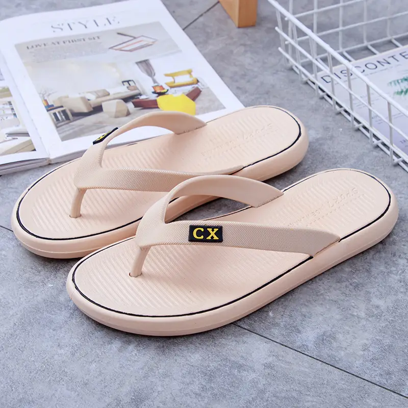 Black Casual Flip Flops with CT Brand