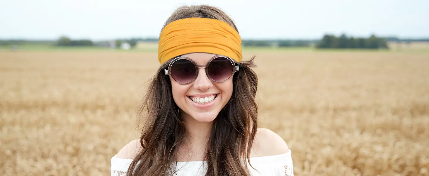 Women's Elastic Sports Hair Band Multi Color Wide Fit — feature 9