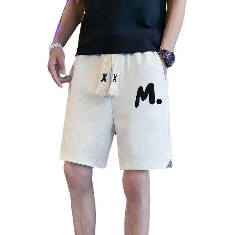 Men M. Embroidered Shorts Black Tassel Waist - Image 8