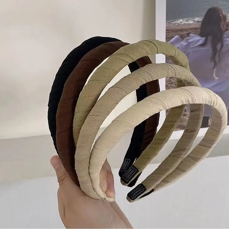 Fashion Fabric Winding Sponges Headband High Skull Top Hairpin - Image 8