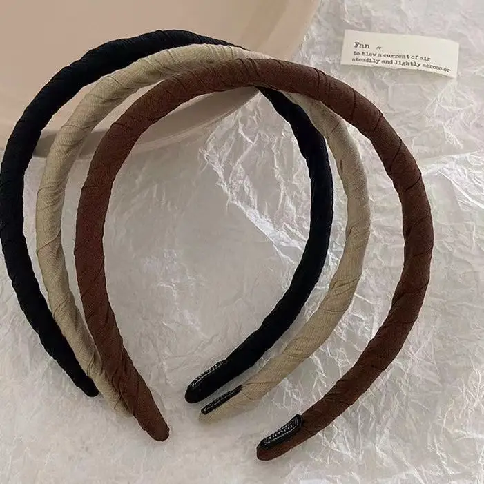 Fashion Fabric Winding Sponges Headband High Skull Top Hairpin - Image 9